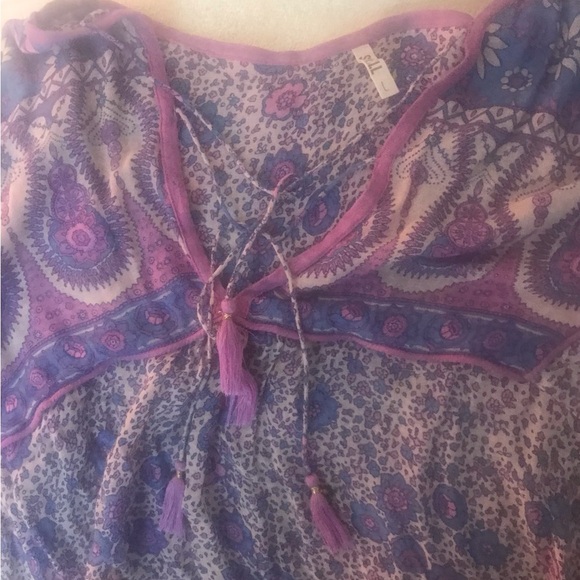 SPELL AND THE GYPSY BOHO BLOSSOM BLOUSE VIOLET RARE ORIGINAL DROP LARGE 🦄 - Picture 5 of 11
